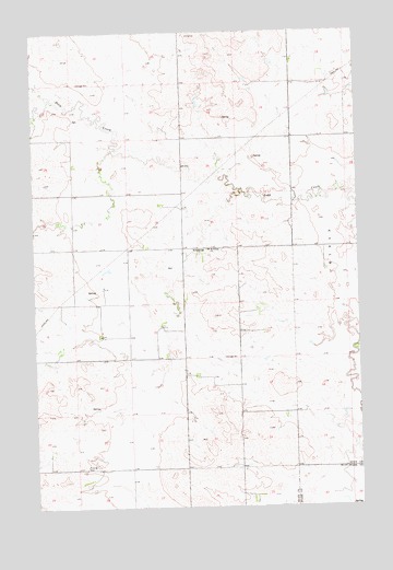 Hirschville, ND USGS Topographic Map