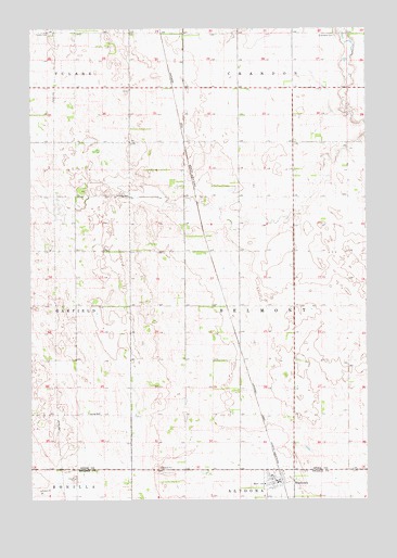 Hitchcock, SD USGS Topographic Map