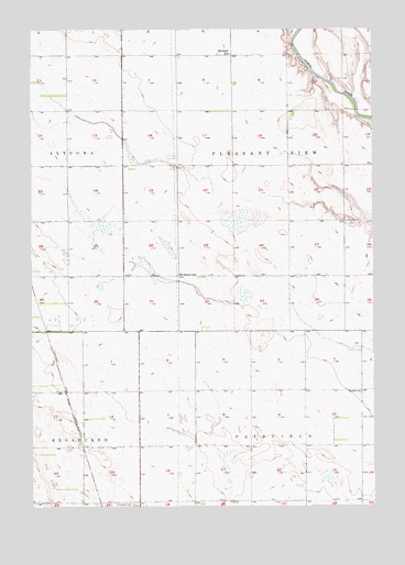 Hitchcock SE, SD USGS Topographic Map