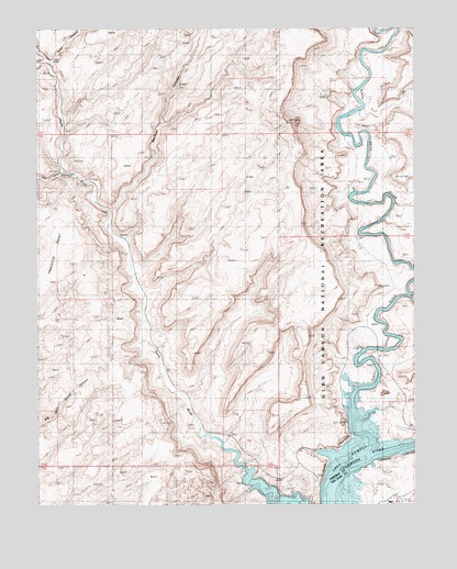 Hite North, UT USGS Topographic Map