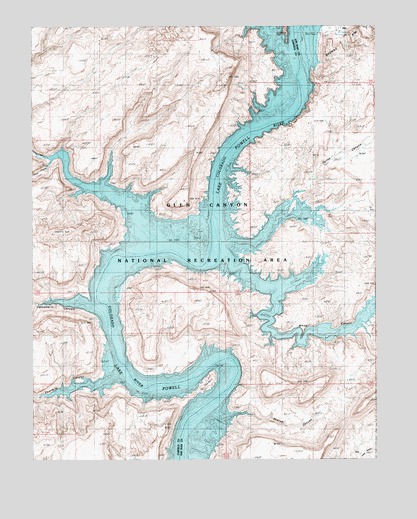 Hite South, UT USGS Topographic Map