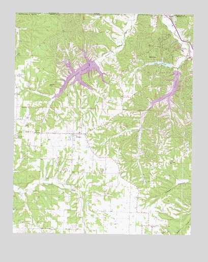 Hiwasse, AR USGS Topographic Map