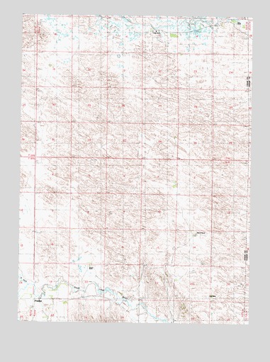 Hoagland, NE USGS Topographic Map