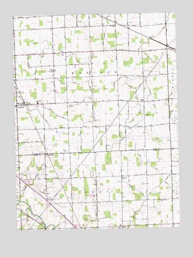 Hoagland, IN USGS Topographic Map