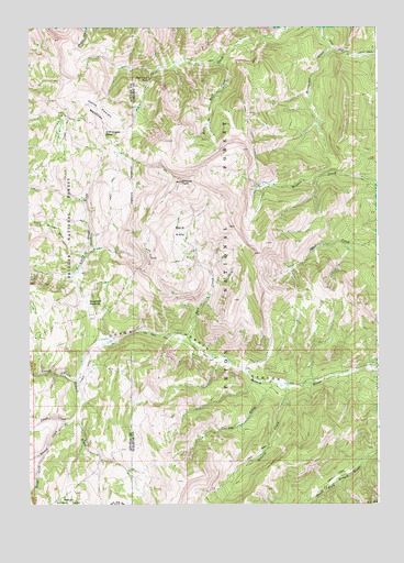 Hoback Peak, WY USGS Topographic Map