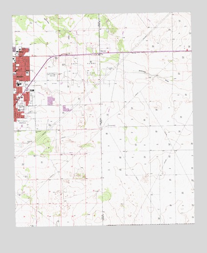 Hobbs East, NM USGS Topographic Map