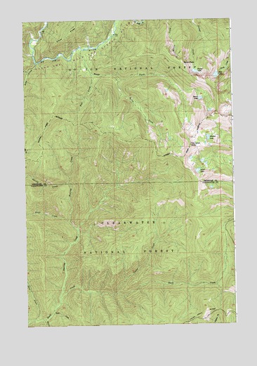 Bacon Peak, ID USGS Topographic Map