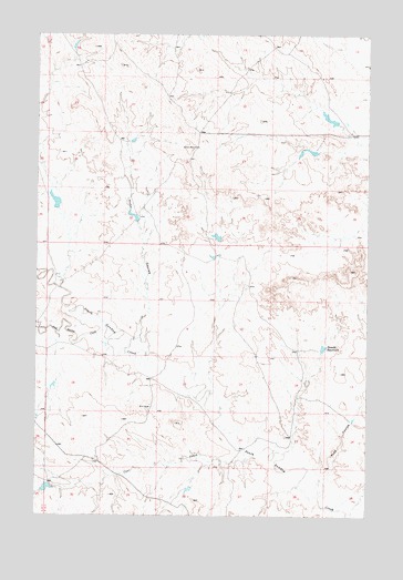 Hobo Coulee, MT USGS Topographic Map