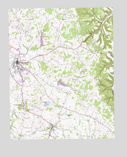 Hodgenville, KY USGS Topographic Map