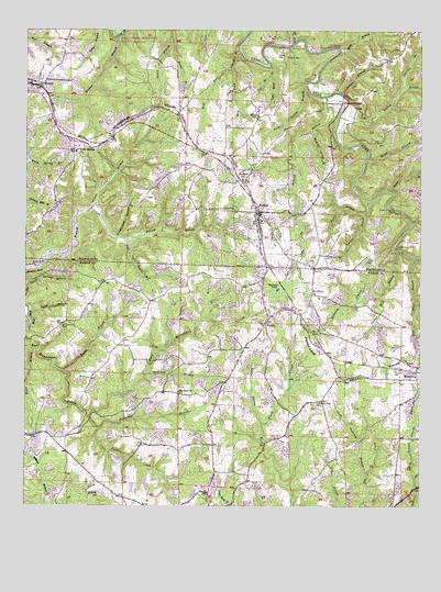 Hodges, AL USGS Topographic Map