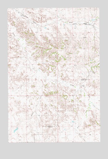 Hodges, MT USGS Topographic Map