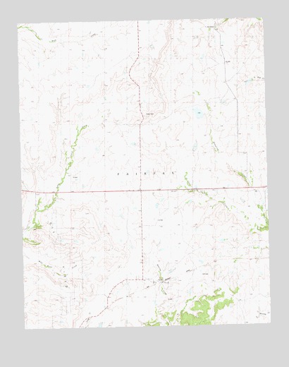 Baconrind Creek, OK USGS Topographic Map