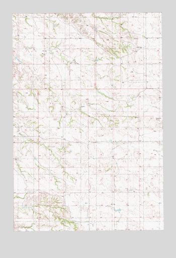Hodges SE, MT USGS Topographic Map