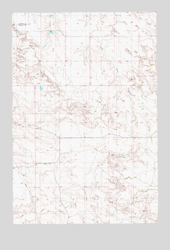 Hodges SW, MT USGS Topographic Map