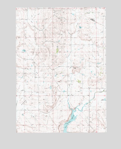 Hog Creek Butte, ID USGS Topographic Map
