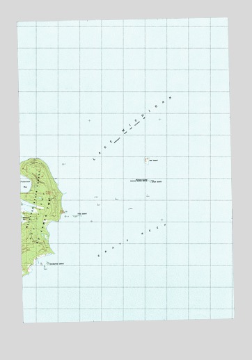 Hog Island East, MI USGS Topographic Map