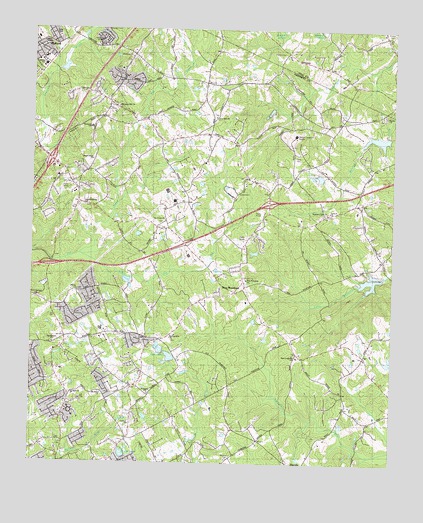 Hog Mountain, GA USGS Topographic Map
