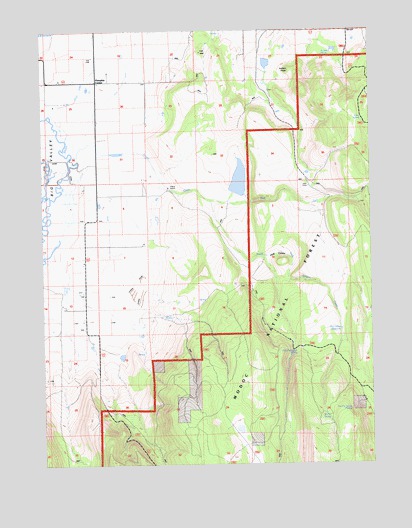 Hog Valley, CA USGS Topographic Map