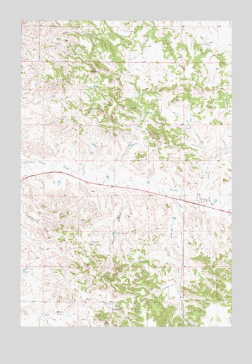 Hogan Creek, MT USGS Topographic Map