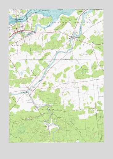 Hogansburg, NY USGS Topographic Map