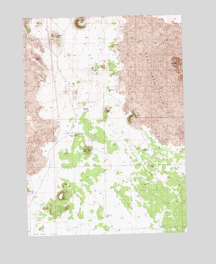 Hogback Butte, OR USGS Topographic Map