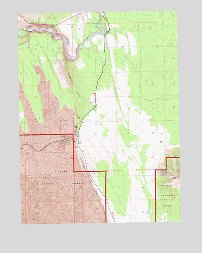 Hogback Ridge, CA USGS Topographic Map