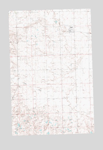 Hogeland, MT USGS Topographic Map