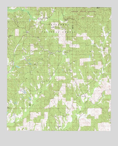 Hogglesville, AL USGS Topographic Map