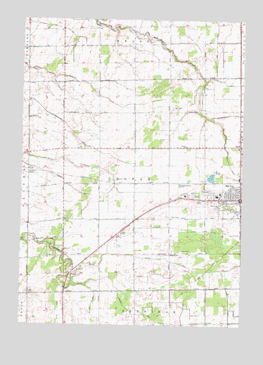 Bad Axe West, MI USGS Topographic Map