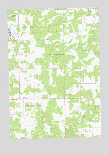Holcombe, WI USGS Topographic Map