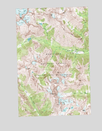 Holden, WA USGS Topographic Map