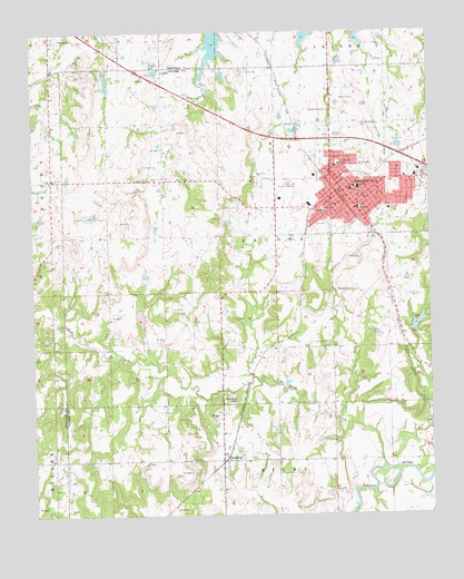 Holdenville, OK USGS Topographic Map