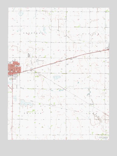 Holdrege East, NE USGS Topographic Map