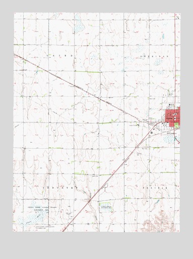 Holdrege West, NE USGS Topographic Map