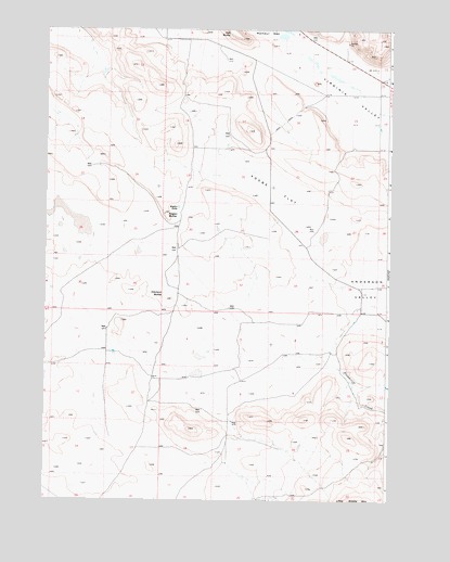 Adobe Flat, OR USGS Topographic Map
