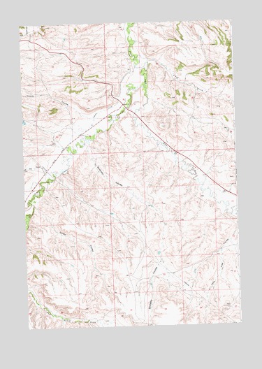 Badbaby Coulee, MT USGS Topographic Map