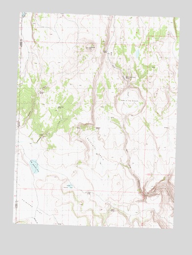 Hole In The Ground, NV USGS Topographic Map