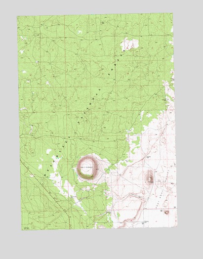 Hole In The Ground, OR USGS Topographic Map