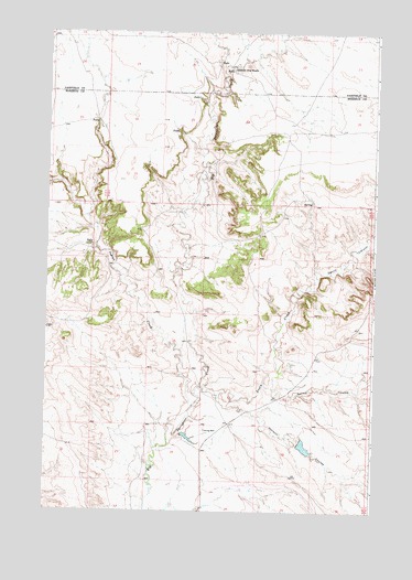 Hole-in-the-Rock, MT USGS Topographic Map
