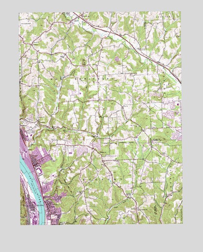 Baden, PA USGS Topographic Map