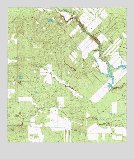 Holland Dam, TX USGS Topographic Map