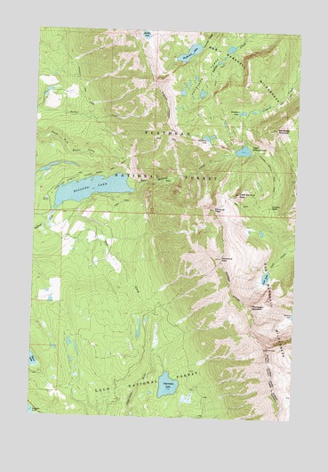 Holland Lake, MT USGS Topographic Map