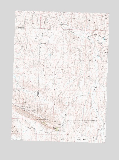 Bader Draw, WY USGS Topographic Map