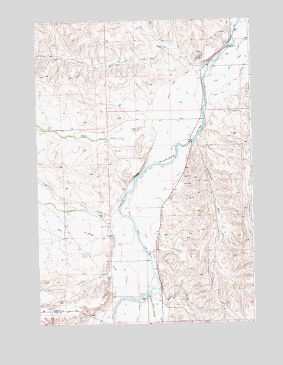 Hollenbeck Draw, MT USGS Topographic Map