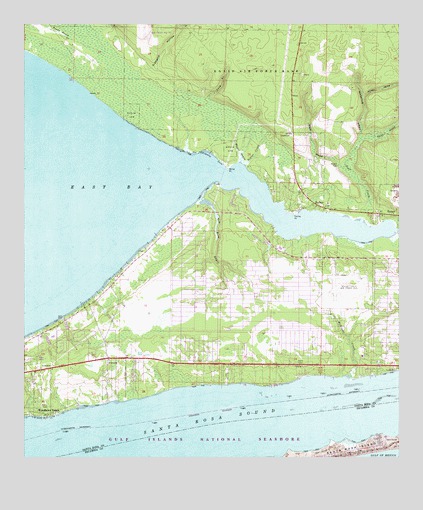 Holley, FL USGS Topographic Map