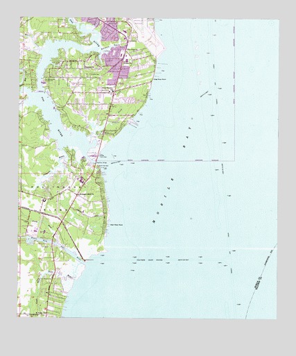 Hollingers Island, AL USGS Topographic Map