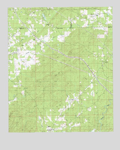 Hollins, AL USGS Topographic Map