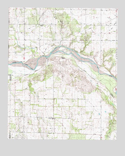 Hollis SW, OK USGS Topographic Map