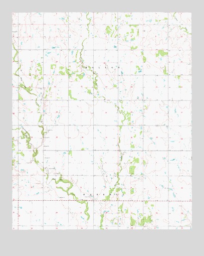 Hollister NE, OK USGS Topographic Map