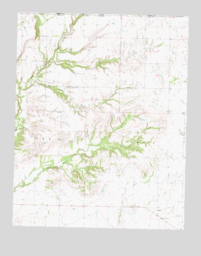 Hollow, OK USGS Topographic Map